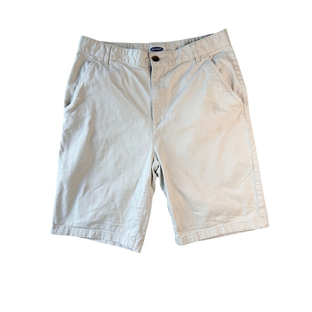 Old Navy Mens‎ Khaki Stone Ultimate Built-In Flex Chino Shorts Size 18 Husky